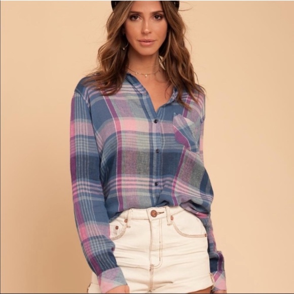 Rails Tops - Rails Charli Laguna Coast Azalea Button Down Shirt